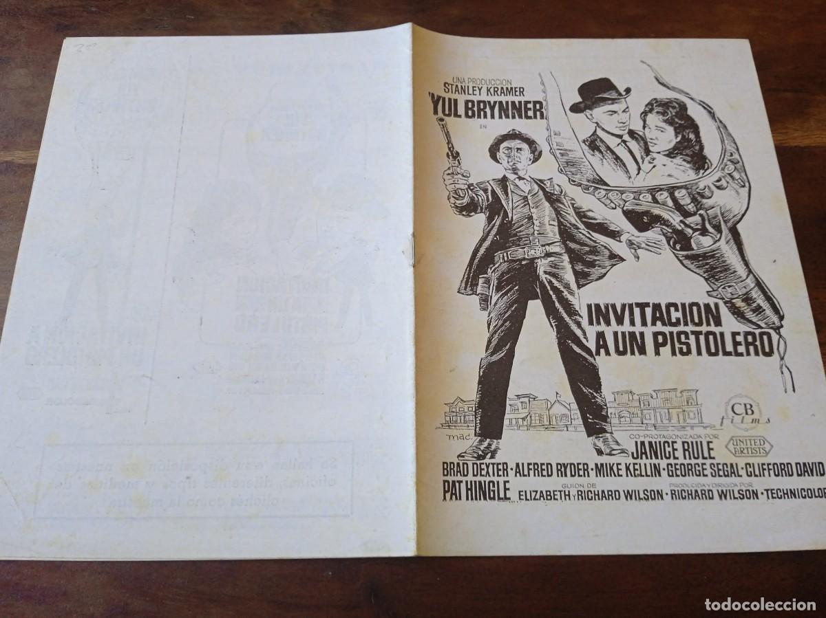Cine: Invitacion a un pistolero - Yul Brynner, George Segal, Janice Rule - Guia original CB Films 1965