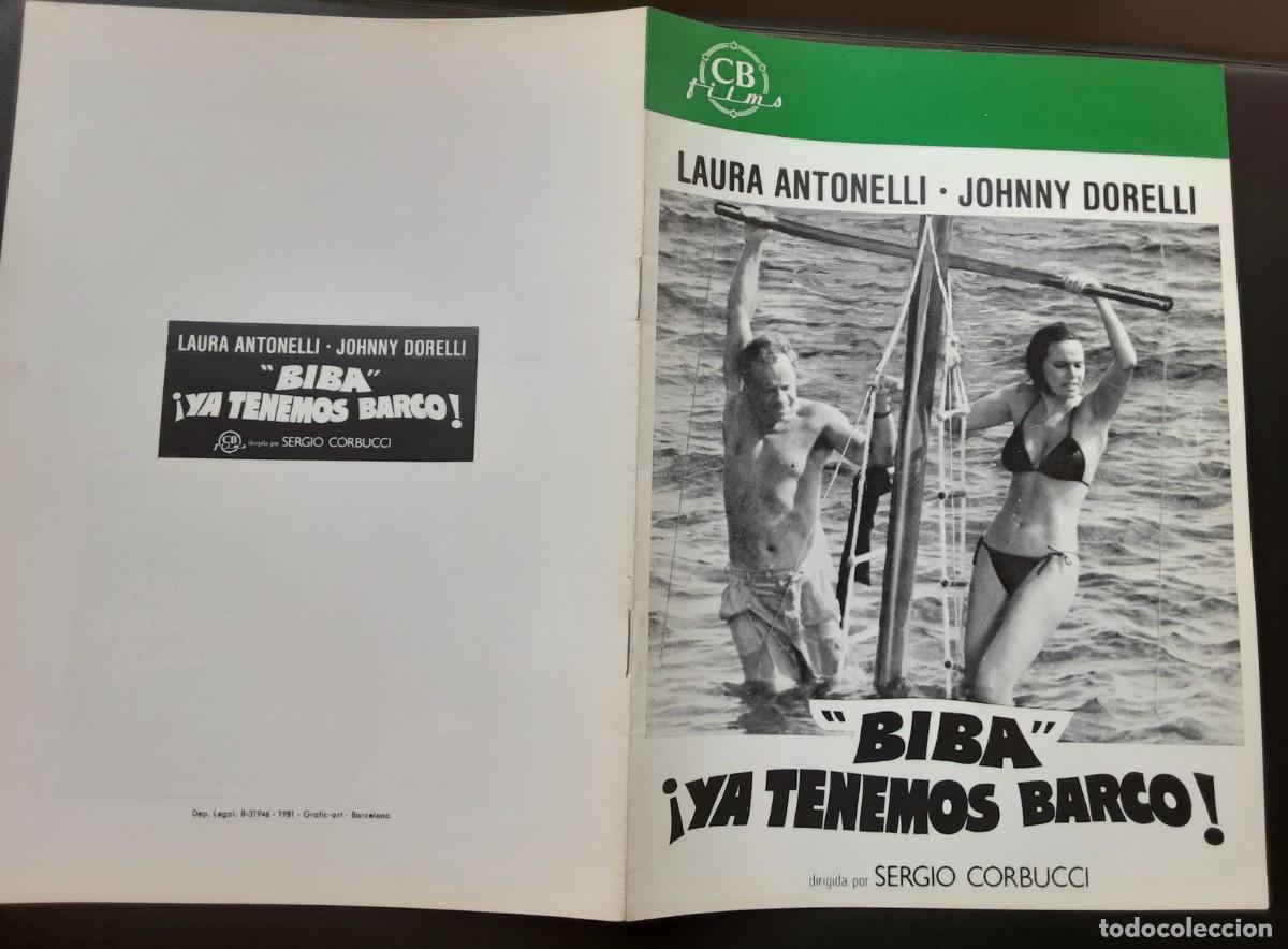 Cine: &rdquo;BIBA&rdquo; &iexcl; YA TENEMOS BARCO!, LAURA ANTONELLI, JOHNNY DORELLI.