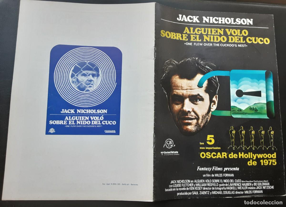 Cine: ALGUIEN VOLO SOBRE EL NIDO DEL CUCO, JACK NOCHOLSON, LOUISE FLETCHER, WILLIAM REDFIELD.