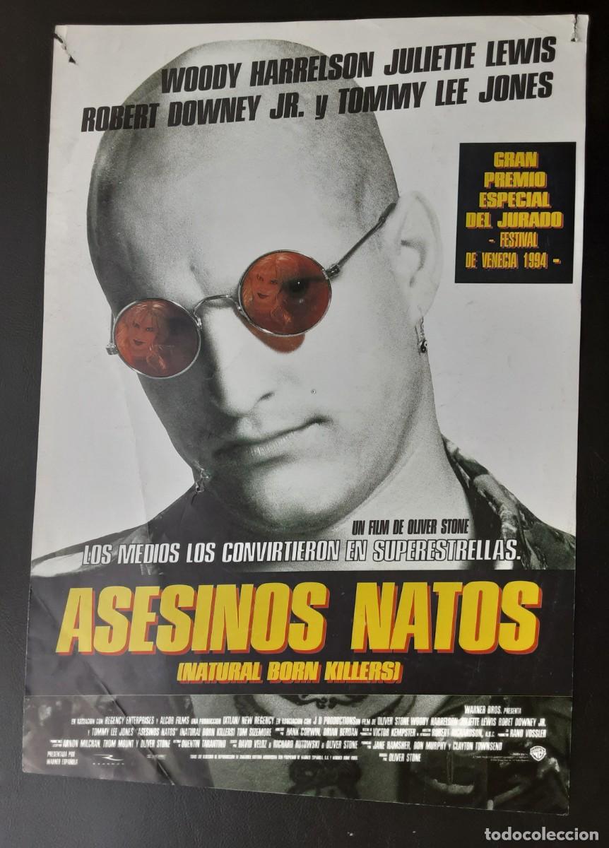 Cine: ASESINOS NATOS, WOODY HARRELSON, JULIETTE LEWIS, ROBERT DOWNEY JR., TOMMY LEE JONES.