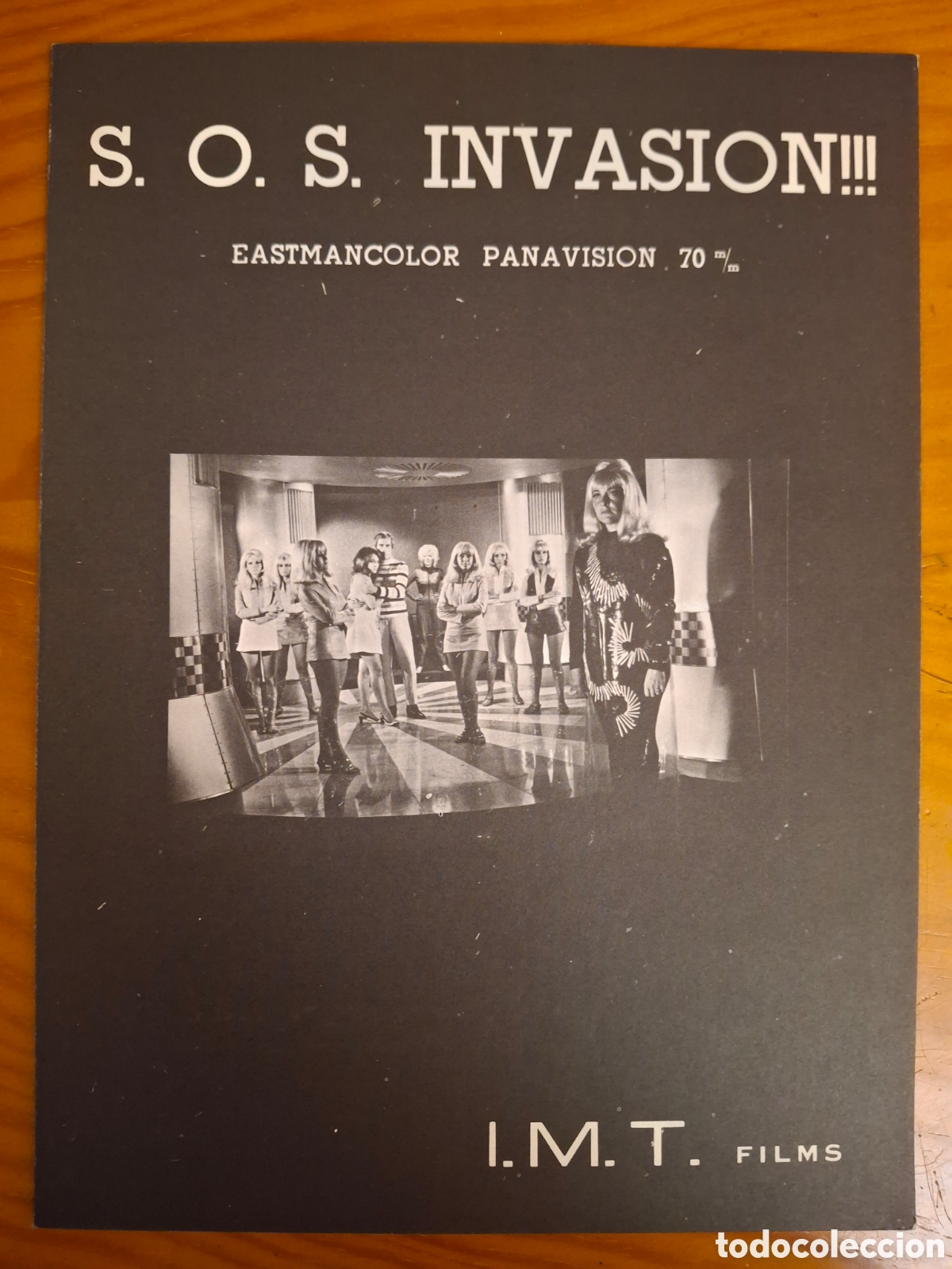 Cine: Gu&iacute;a publicitaria original S.O.S. INVASI&Oacute;N (1969) Jack Taylor / Ciencia Ficci&oacute;n Espa&ntilde;ola / I.M.T. Fi