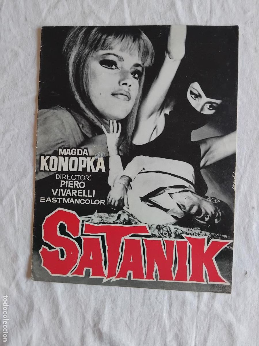Cine: SATANIK. MAGDA KONOPKA. GUIA PUBLICITARIA DE LA PELICULA.