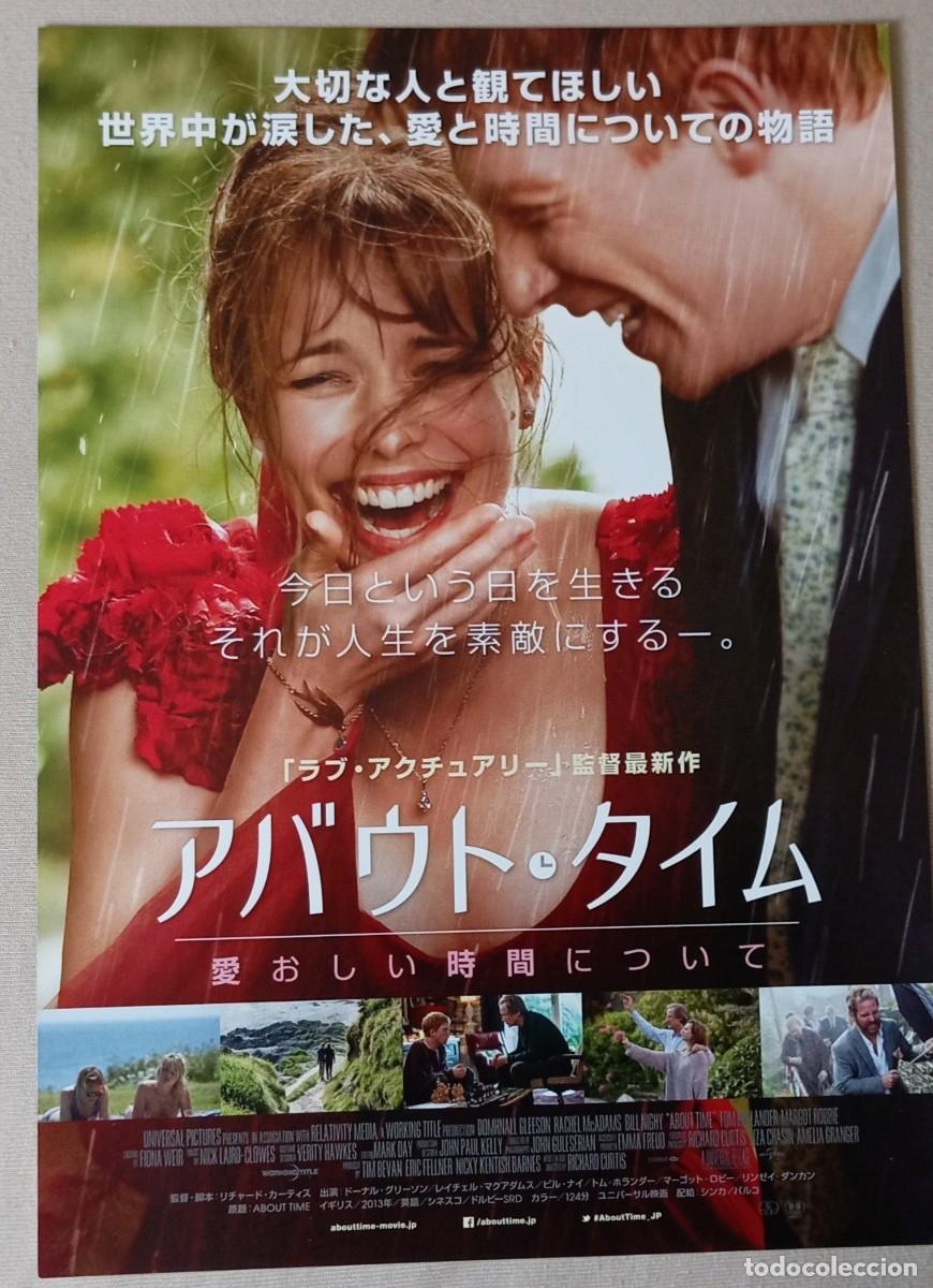 Cine: Gu&iacute;a japonesa programa flyer japon&eacute;s UNA CUESTI&Oacute;N DE TIEMPO. Richard Curtis, Rachel McAdams. JAPAN