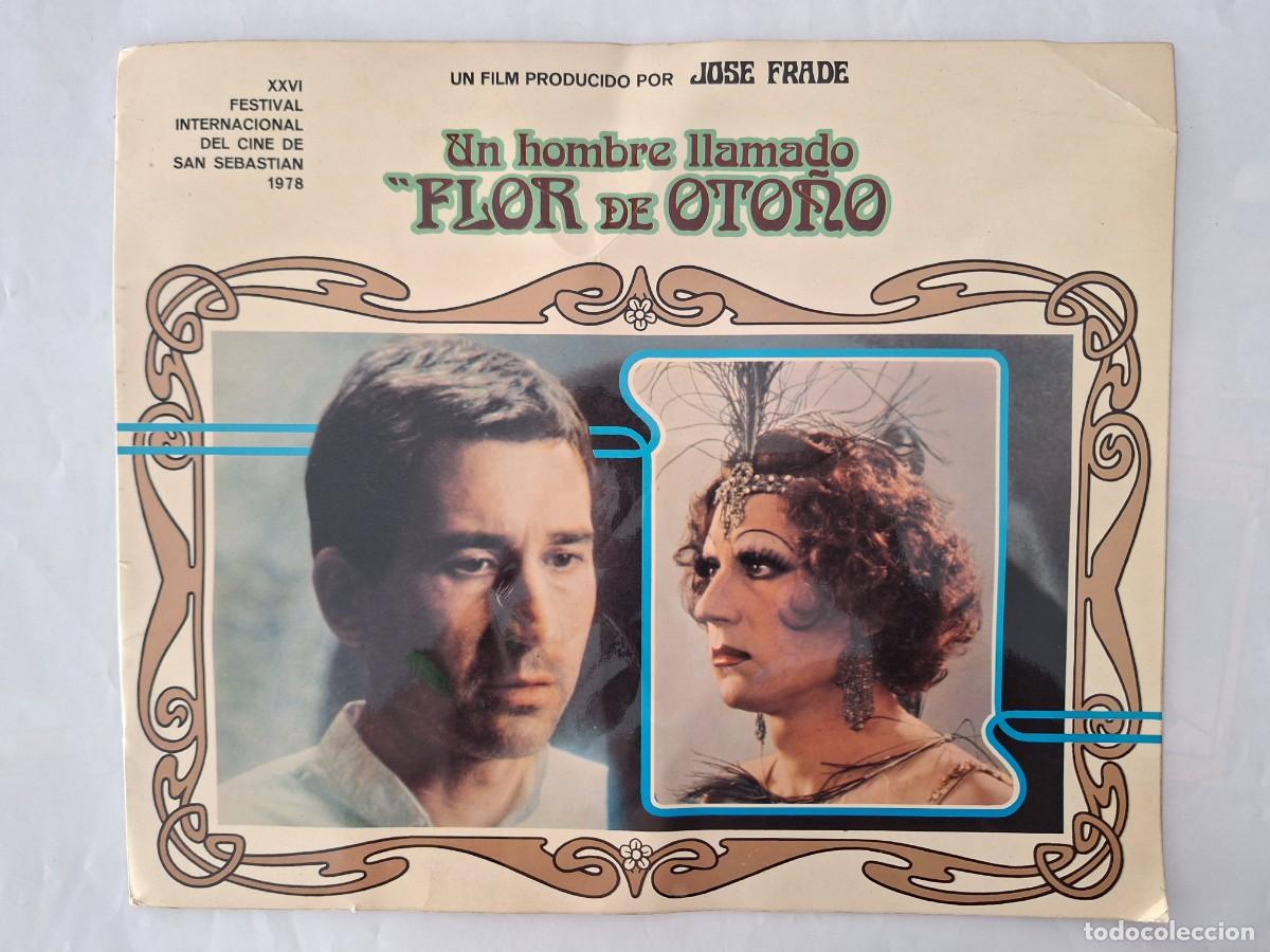 Cine: GIA PUBLICITARIA TIPO REVISTA 12 PAGINAS UN HOMBRE LLAMADO FLOR DE OTO&Ntilde;O JOSE SACRISTAN A&Ntilde;O 1978 RV