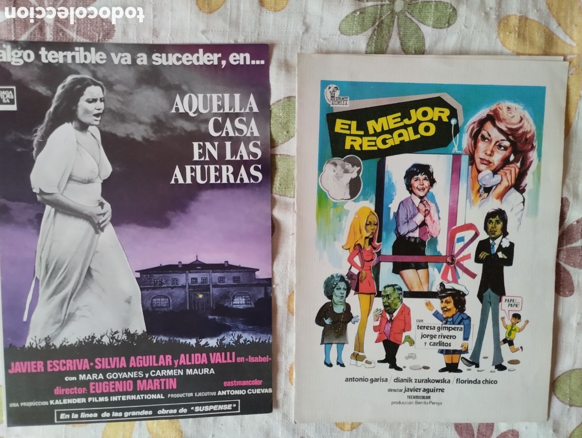 Cine: 35 GUIAS DE CINE - LOTE 2 - GUIAS DOBLES ALGUNA TRIPLE Y ALGUNOS DOSSIER DE PRENSA