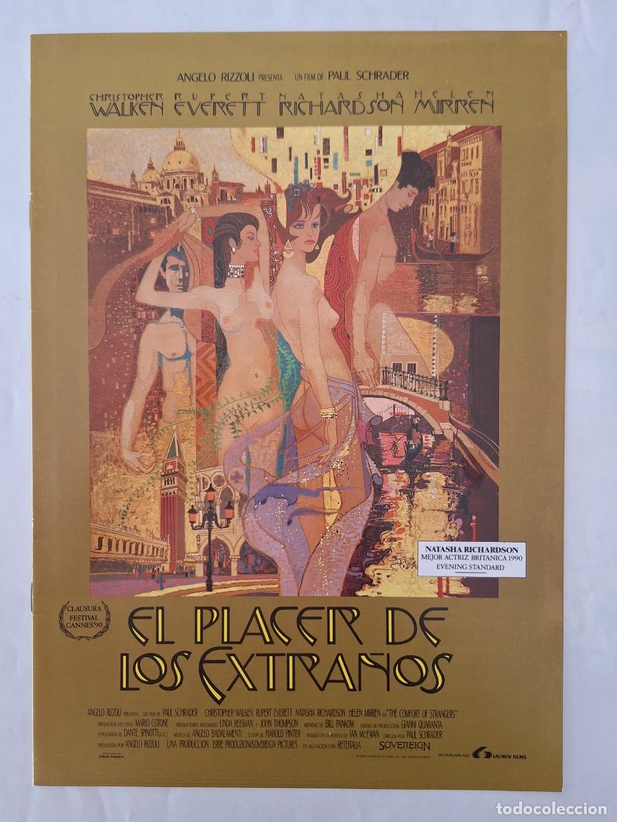 Cine: ANTIGUA GUIA PUBLICITARIA EL PLACER DE LOS EXTRA&Ntilde;OS 8 PAGINAS G-1812 RV