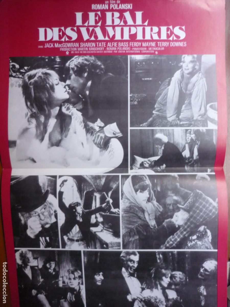 Cine: el baile de los vampiros - guia publicitaria original francia - roman polanski sharon tate