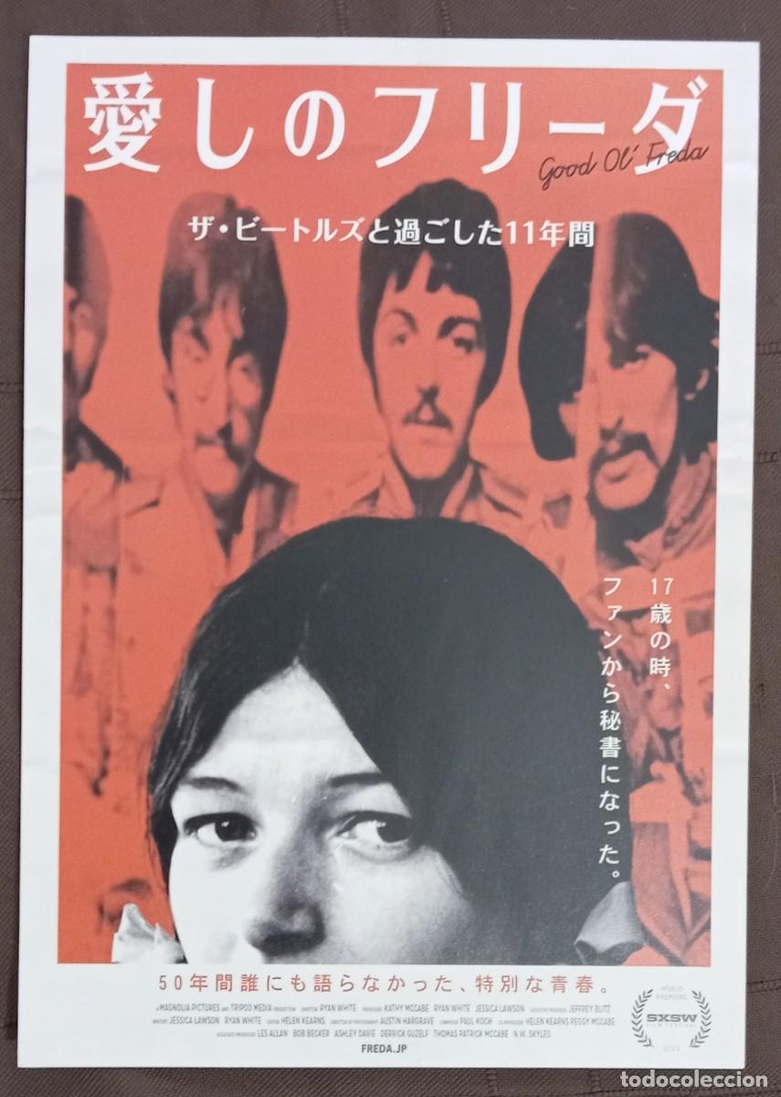 Cine: Gu&iacute;a japonesa programa flyer japon&eacute;s documental GOOD OL' FREDA LA SECRETARIA DE THE BEATLES. Jap&oacute;n