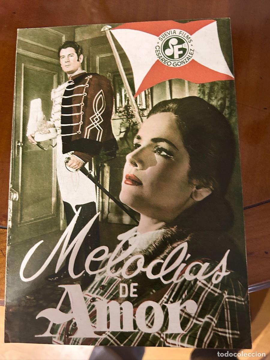 Cine: MELODIAS DE AMOR GUIA PUBLICITARIA NUEVO CONSTA DE 4 HOJAS POR LOS DOS LADOS