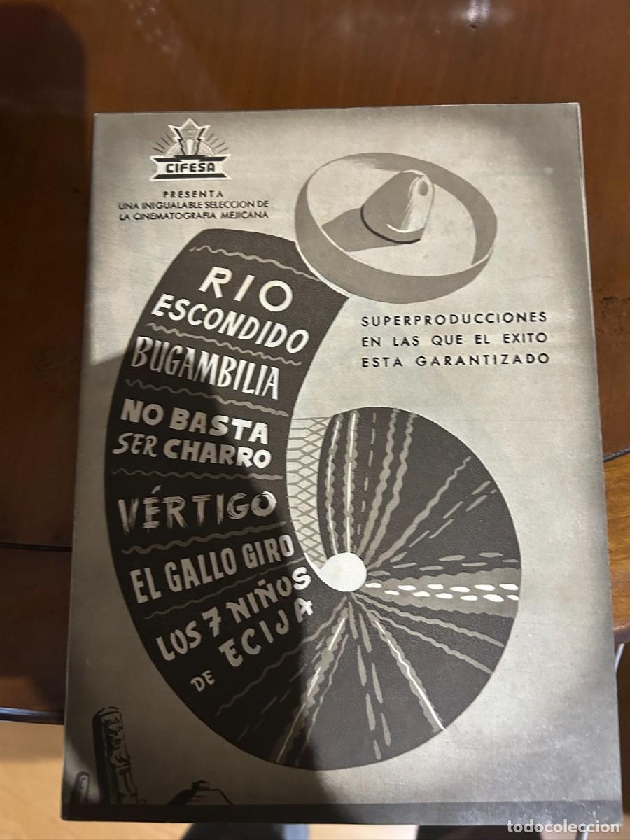 Cine: RIO ESCONDIDO-BUGAMBILIA-NO BASTA SER CHARRO-VERTIGO-EL GALLO GIRO Y LOS 7 NI&Ntilde;OS DE ECIJA GUIA PUBLI