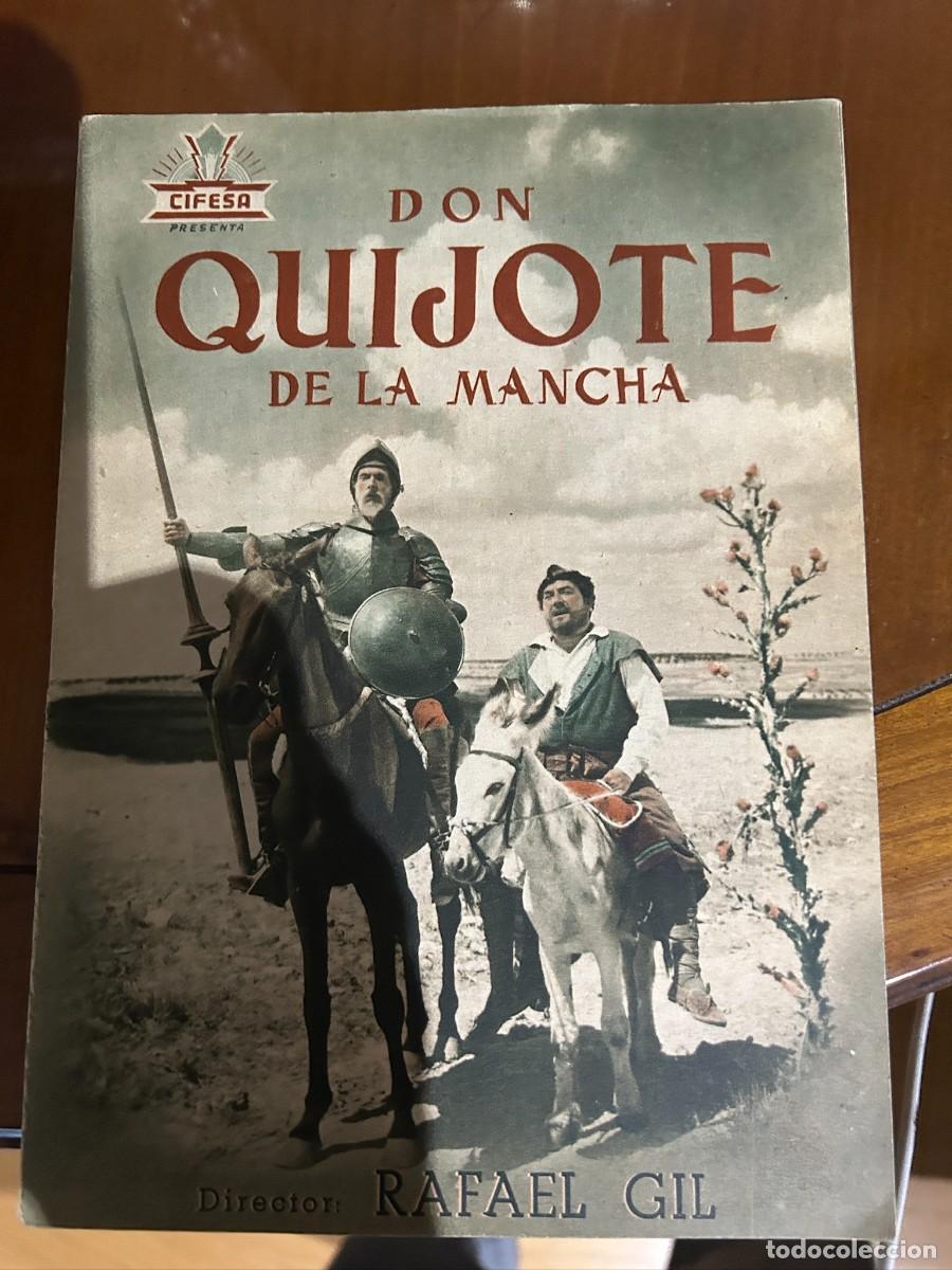 Cine: DON QUIJOTE DE LA MANCHA GUIA PUBLICITARIA NUEVA 16 PAGINAS DOBLES PRECIOSO MUCHAS IMAGINES