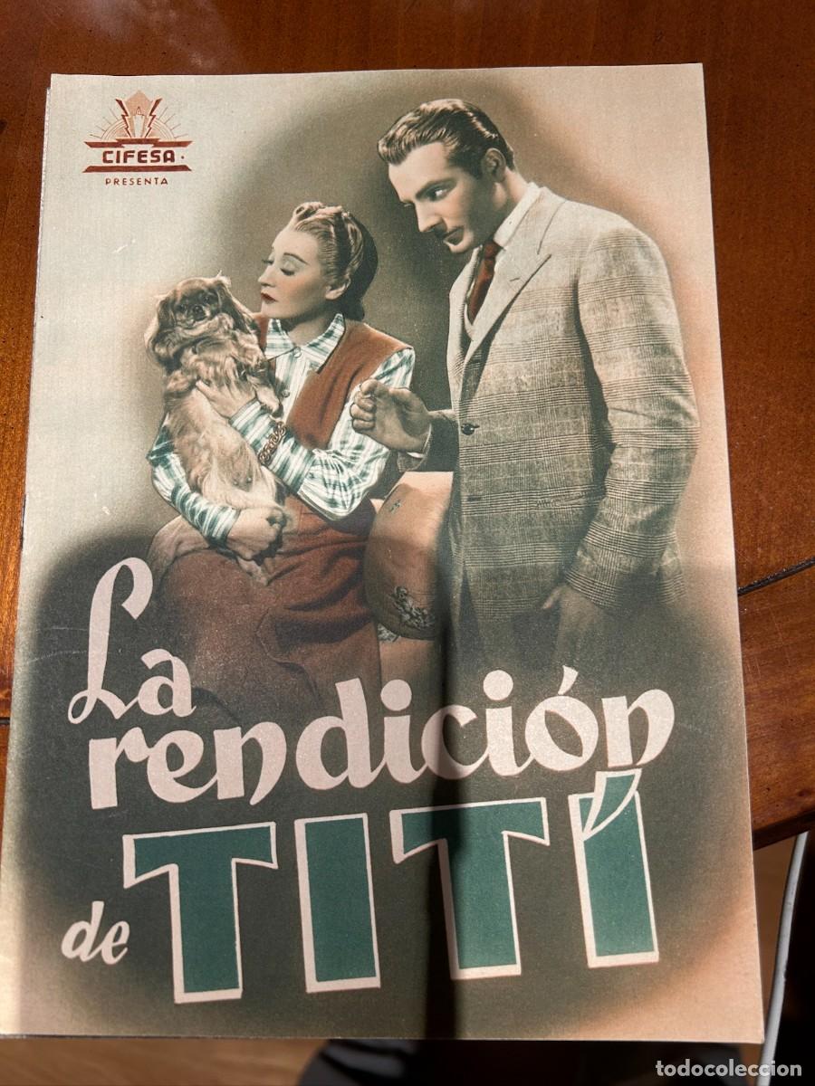 Cine: LA RENDICION DE TITI GUIA PUBLICITARIA NUEVA 4 HOJAS DOBLES