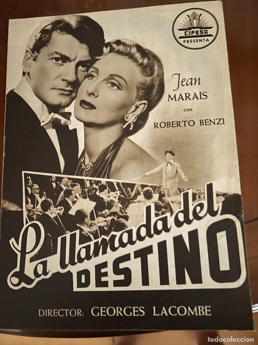 Cine: LA LLAMADA DEL DESTINO GUIA PUBLICITARIA NUEVA 4 HOJAS DOBLES