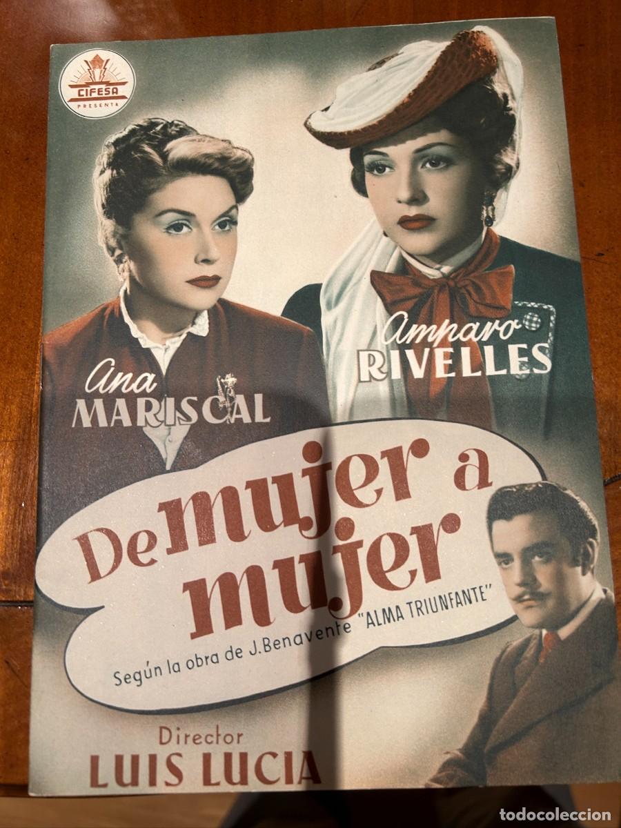 Cine: DE MUJER A MUJER GUIA PUBLICITARIA NUEVA 16 HOJAS DOBLES