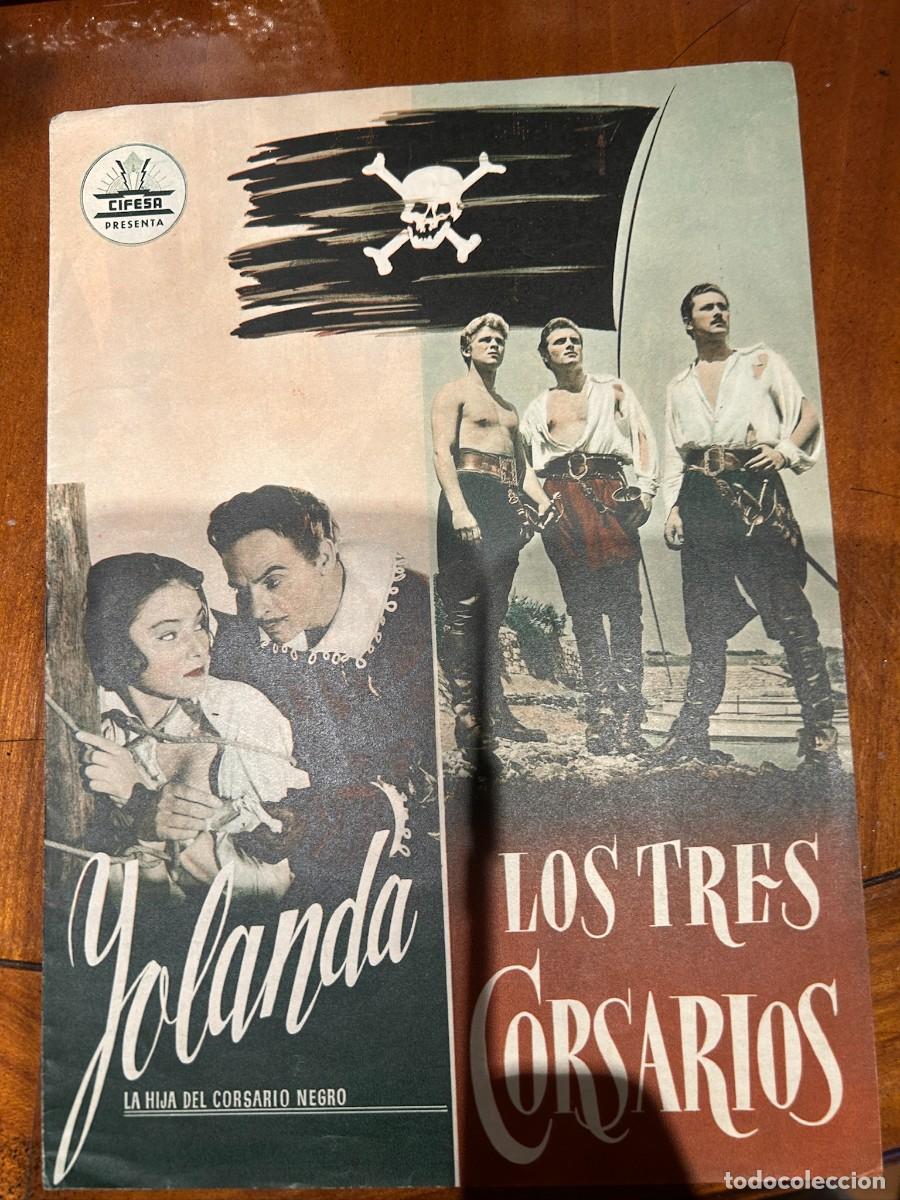 Cine: yolanda y los tres corsarios guia publicitaria nueva 4 hojas dobles