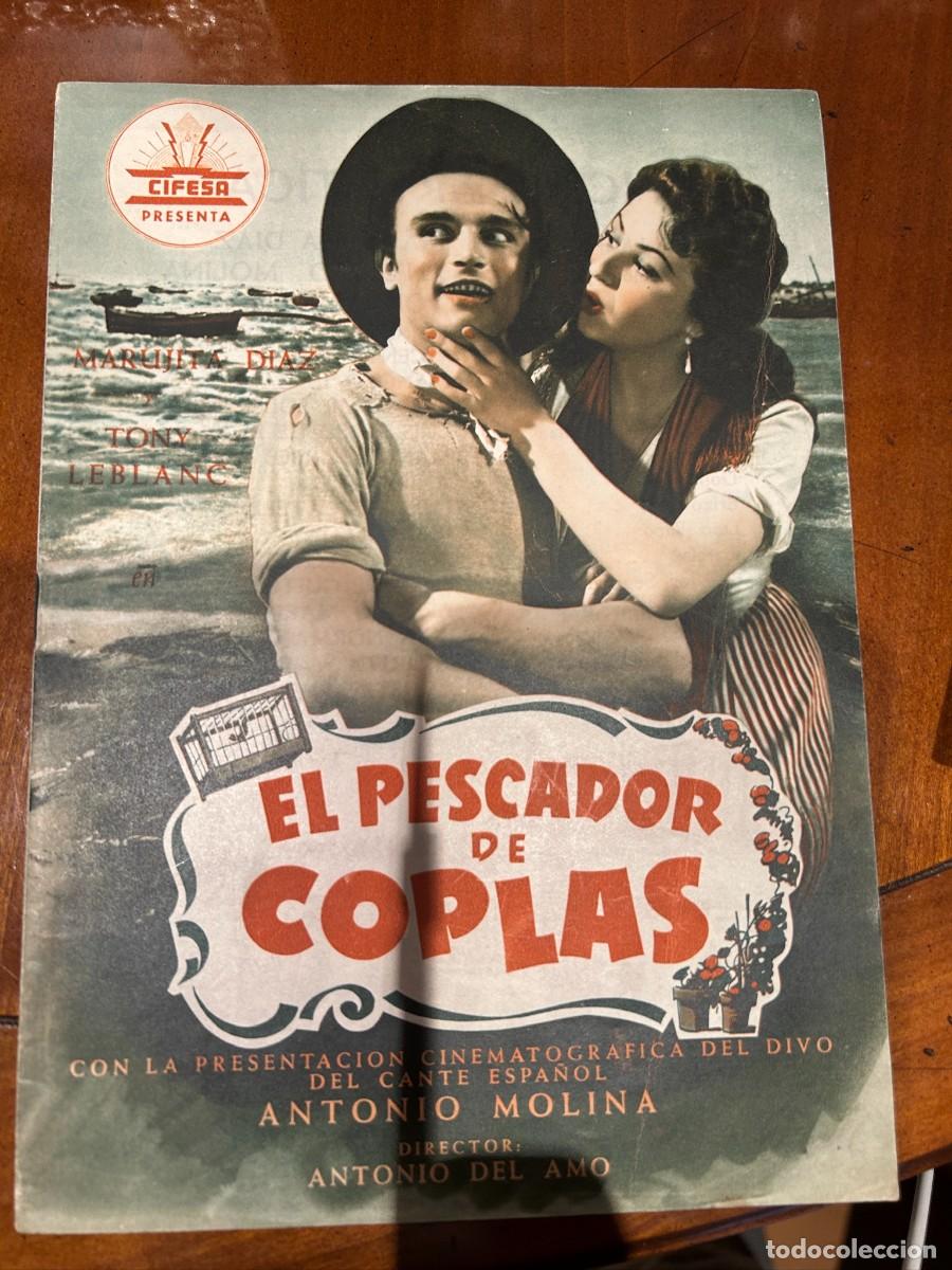 Cine: el pescador de coplas guia publicitaria nueva 8 hojas dobles