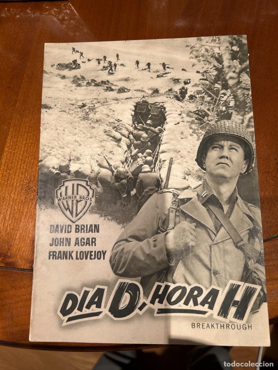 Cine: DIA D, HORA H GUIA PUBLICITARIA NUEVA 8 HOJAS DOBLES