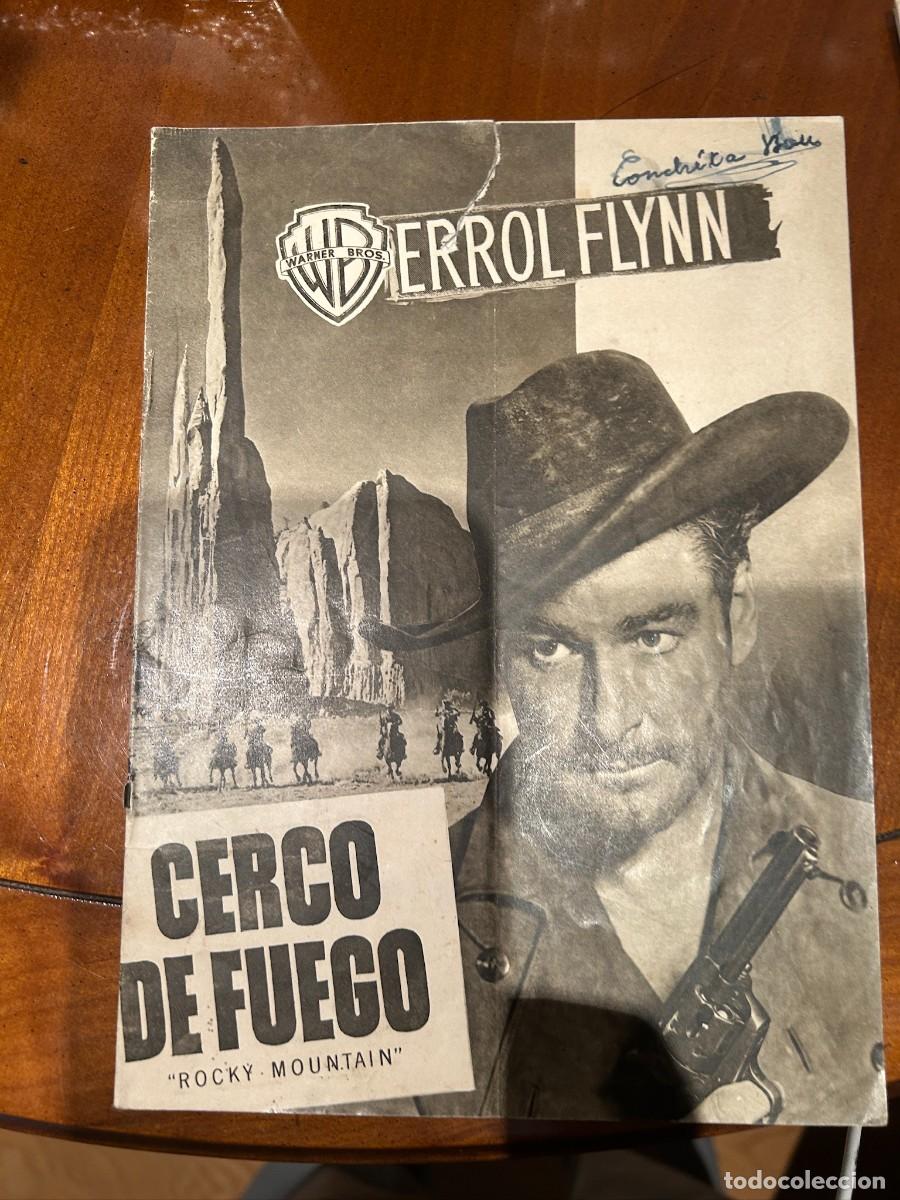 Cine: CERCO DE FUEGO GUIA PUBLICITARIA 8 HOJAS DOBLES CON FIRMA