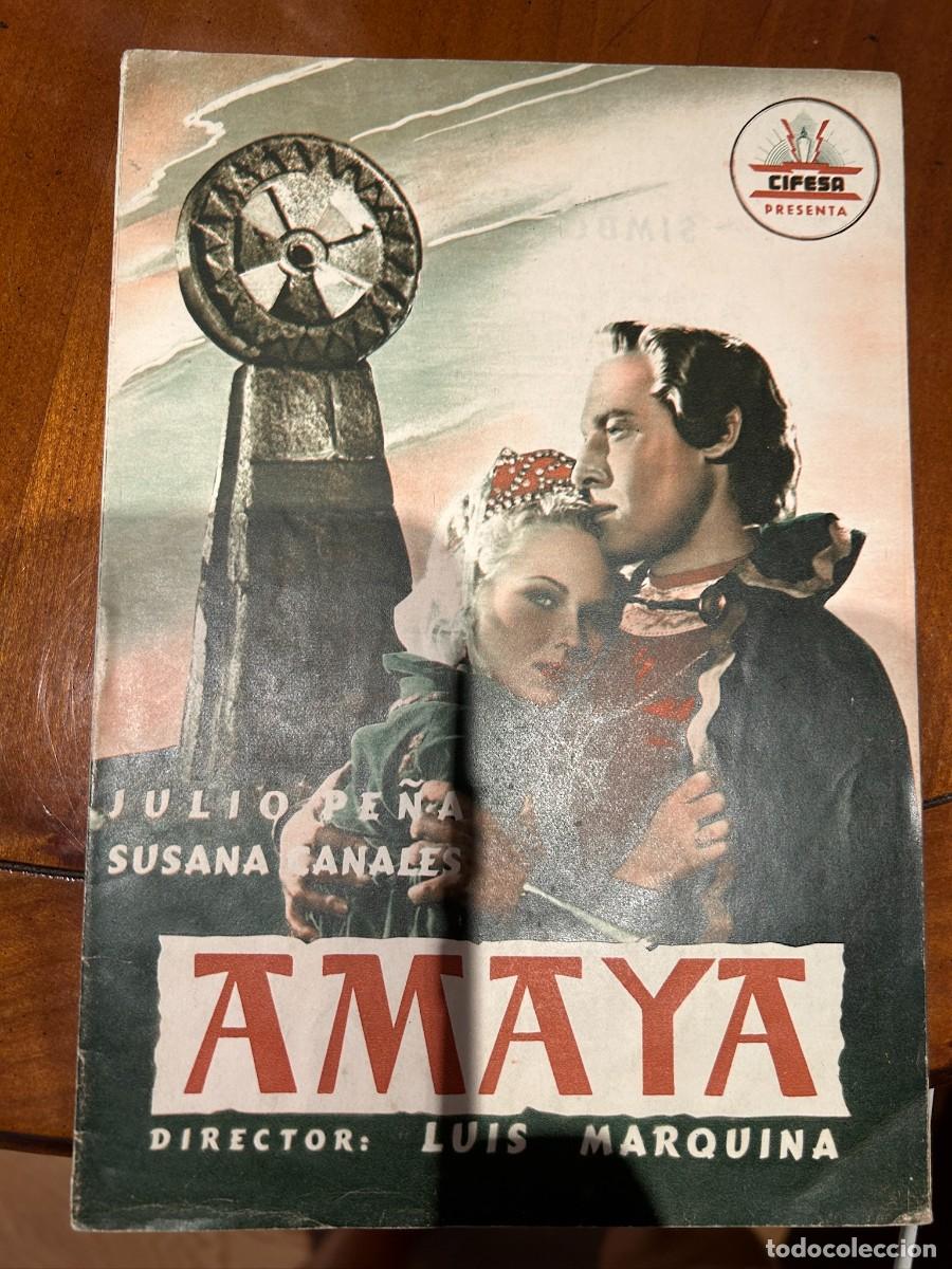 Cine: amaya guia publicitaria nueva 8 hojas dobles