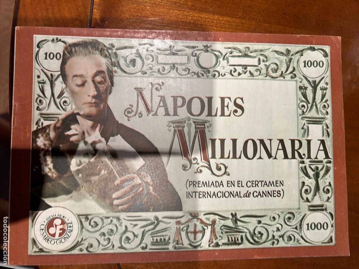 Cine: napoles millonaria guia publicitaria nueva 4 paginas dobles