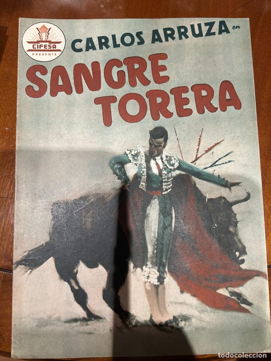 Cine: sangre torera guia publicitaria nueva 8 hojas dobles