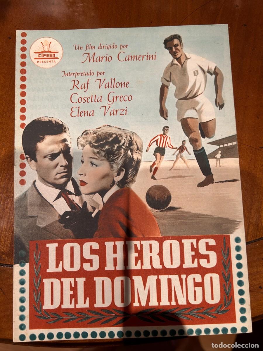 Cine: LOS HEROES DEL DOMINGO GUIA PUBLICITARIA NUEVA 4 PAGINAS DOBLES