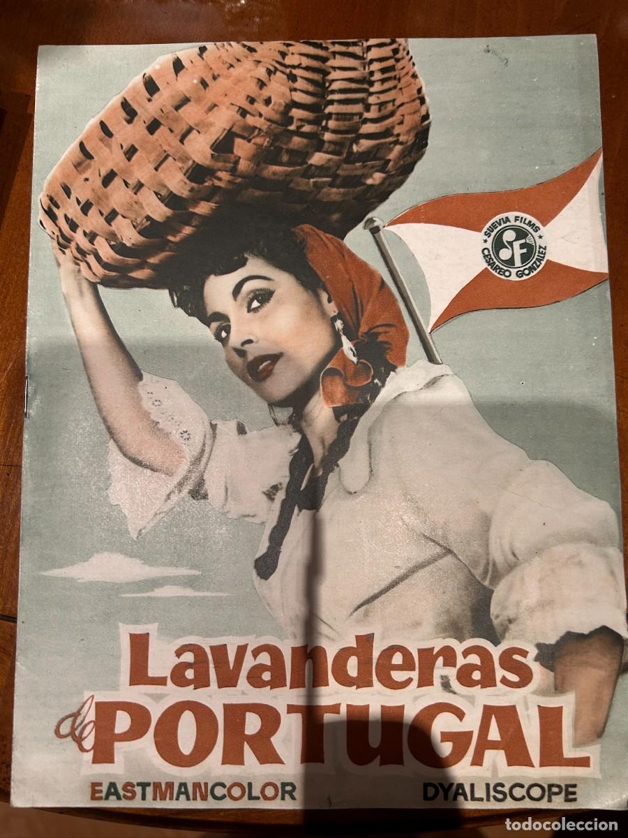 Cine: LAVANDERAS DE PORTUGAL GUIA PUBLICITARIA NUEVA 4 HOJAS DOBLES PAQUITA RICO