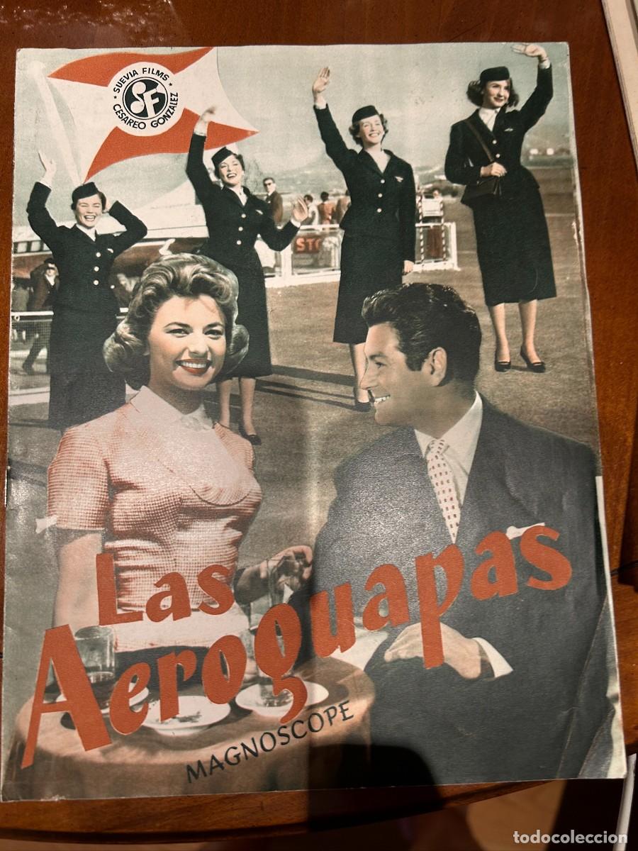 Cine: LAS AEROGUAPAS GUIA PUBLICITARIA NUEVA 4 HOJAS DOBLES