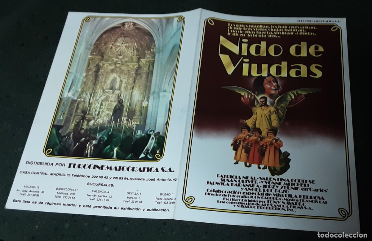 Cine: NIDO DE VIUDAS, PATRICIA NEAL, VALENTINA CORTESE.