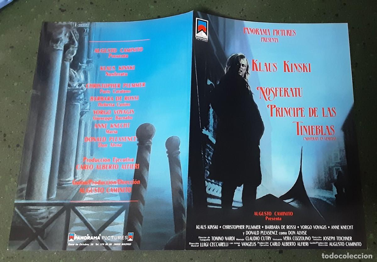 Cine: NOSFERATU PRINCIPE DE LAS TINIEBLAS, KLAUS KINSKI, CHRISTOPHER PLUMMER, BARBARA DE ROSSI.