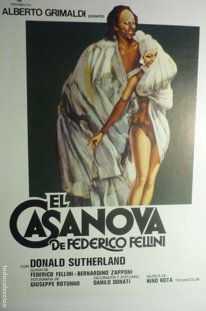 Cine: guia sencilla casanova .donald sutherland