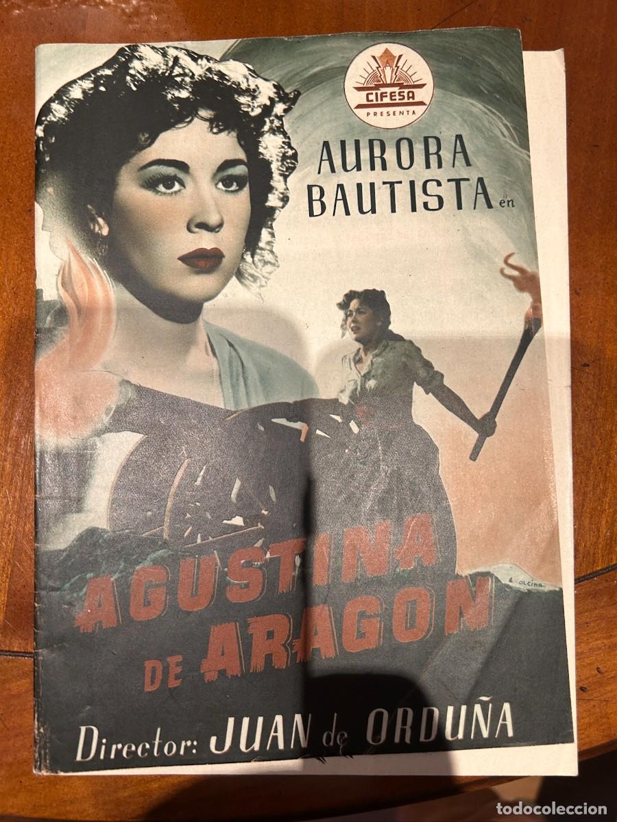Cine: AGUSTINA DE ARAGON GUIA PUBLICITARIA NUEVA 16 HOJAS DOBLES