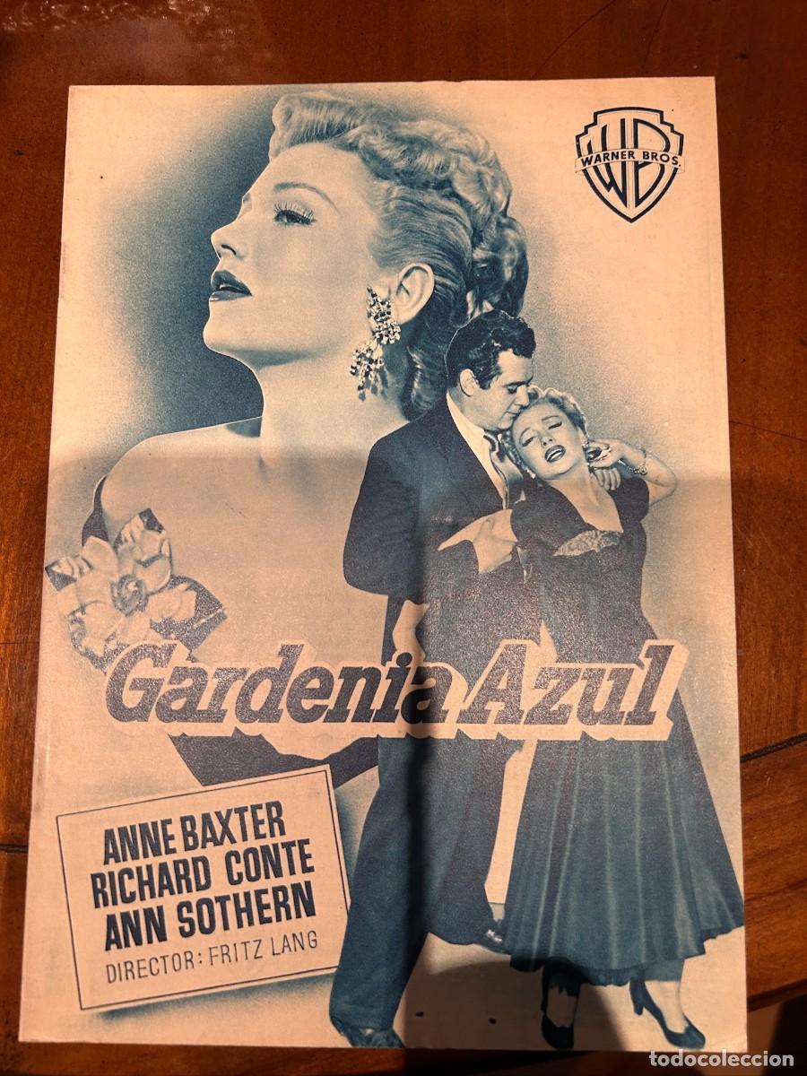 Cine: GARDENIA AZUL GUIA PUBLICITARIA NUEVA 8 HOJAS DOBLES