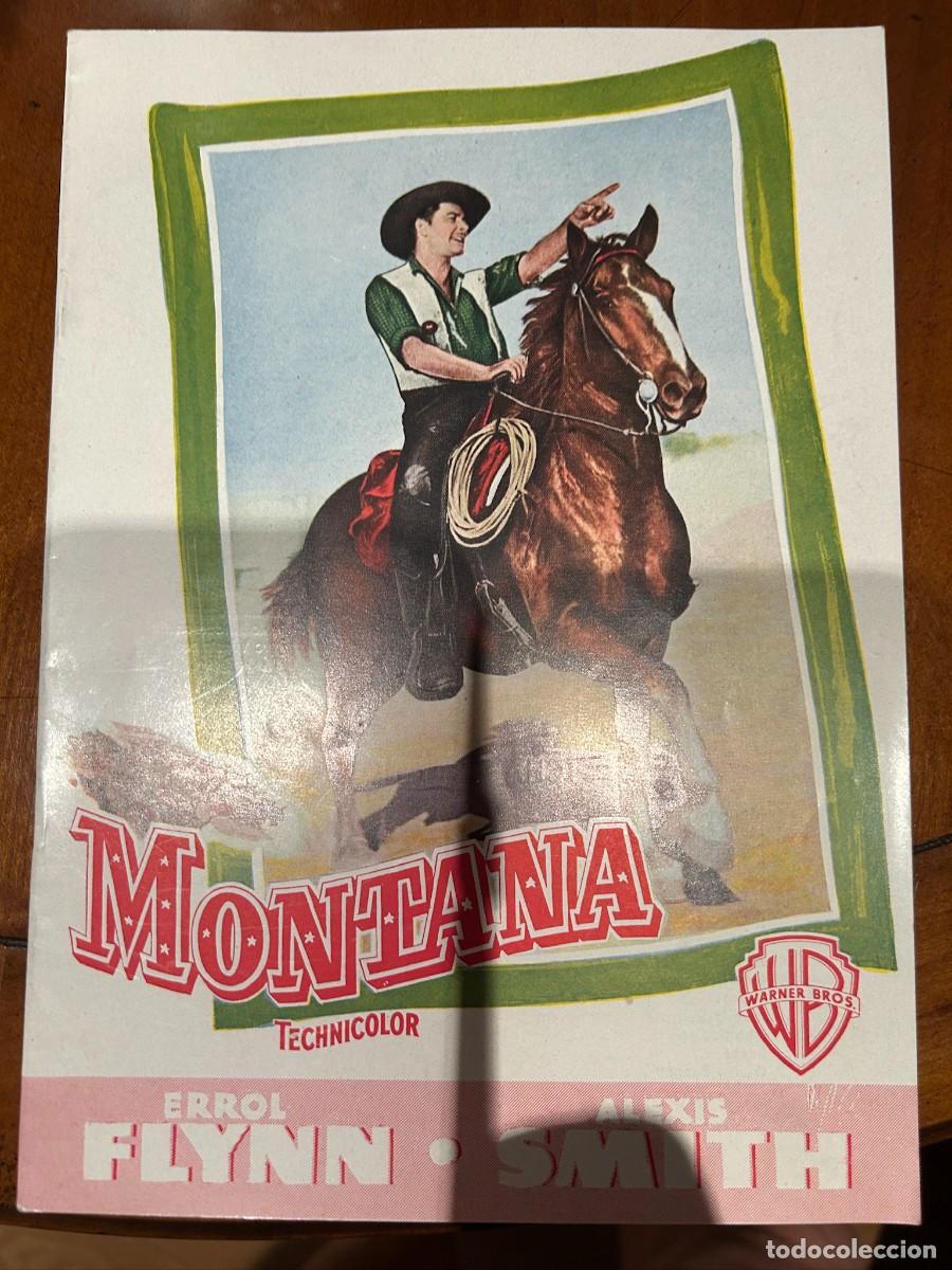 Cine: MONTANA GUIA PUBLICITARIA NUEVA 10 HOJAS DOBLES ERROL FLYNN