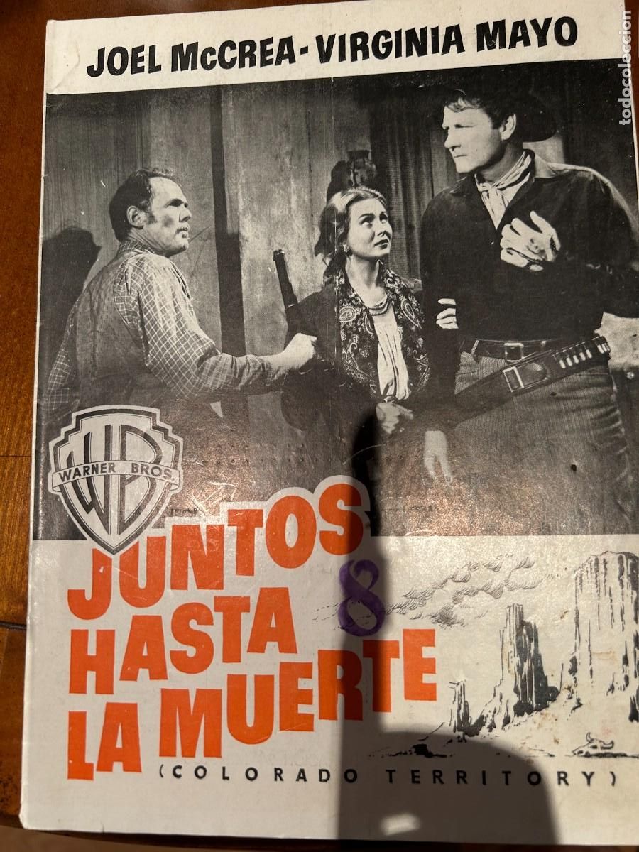 Cine: JUNTOS HASTA LA MUERTE GUIA PUBLICITARIA 6 HOJAS DOBLES