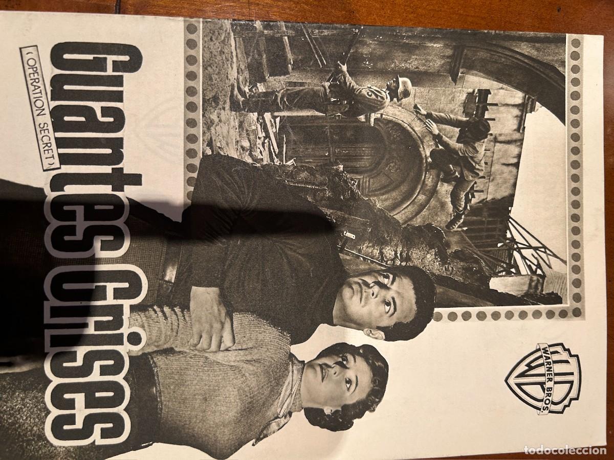 Cine: GUANTES GRISES GUIA PUBLICITARIA NUEVA 8 HOJAS DOBLES CORNEL WILDE