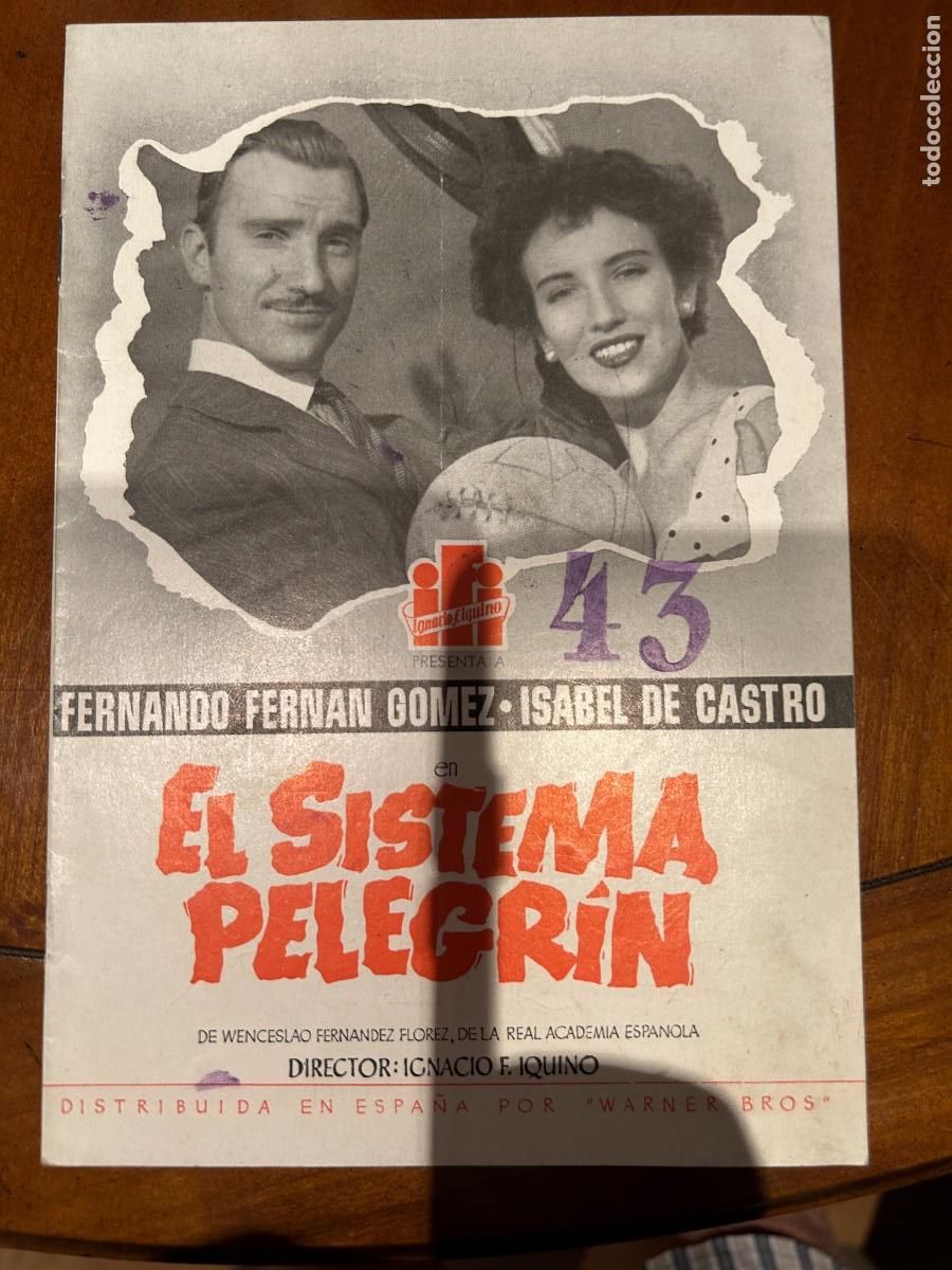 Cine: EL SISTEMA PELEGRIN GUIA PUBLICITARIA NUEVA 8 HOJAS DOBLES FERNANDO FERNAN GOMEZ
