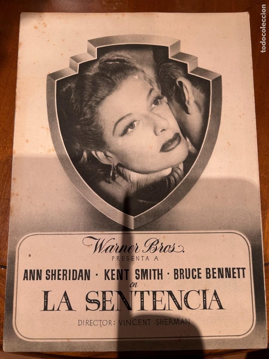 Cine: LA SENTENCIA GUIA PUBLICITARIA NUEVA 6 HOJAS DOBLES