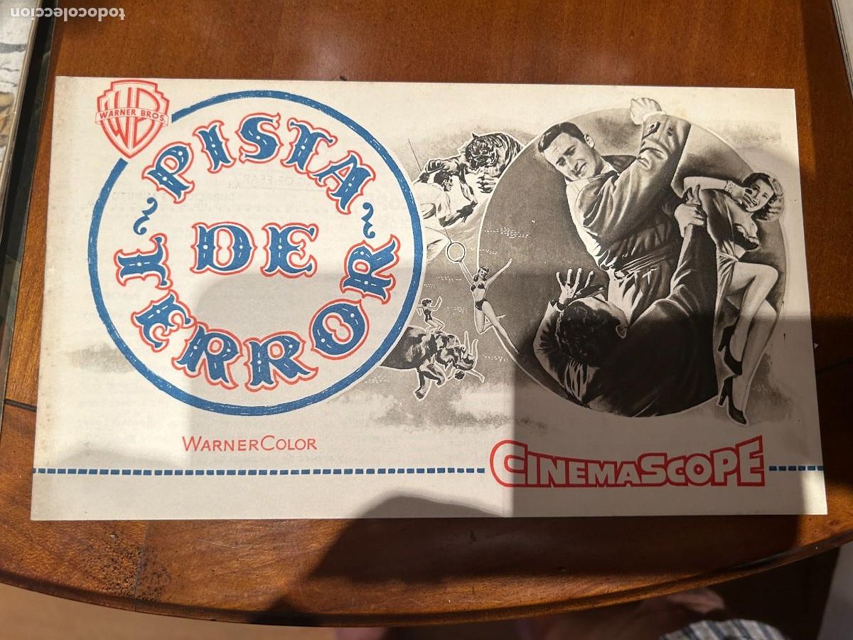 Cine: PISTA DE TERROR GUIA PUBLICITARIA NUEVA 8 HOJAS DOBLES