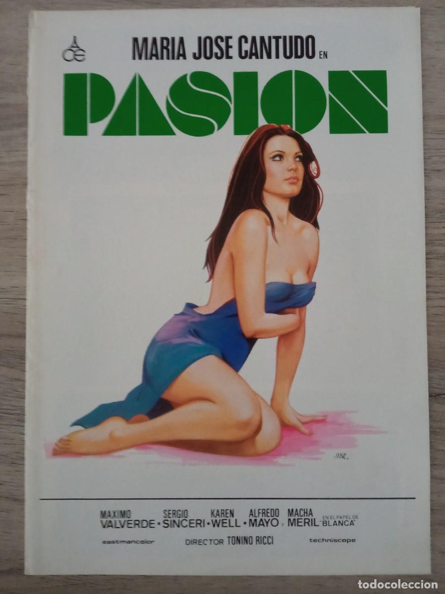 Cine: GU&Iacute;A PUBLICITARIA DE LA PEL&Iacute;CULA PASI&Oacute;N, MARIA JOSE CANTUDO