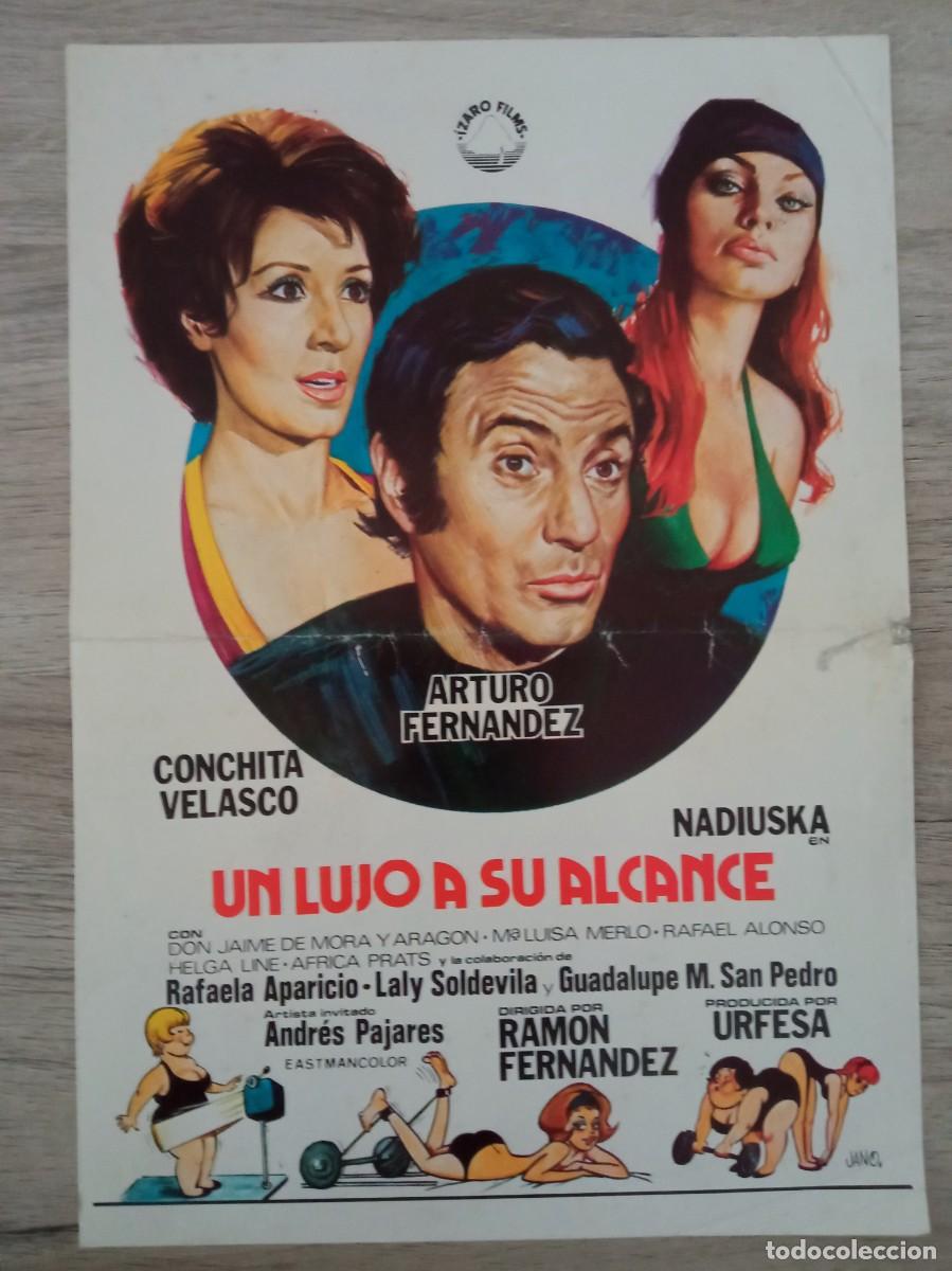 Cine: GU&Iacute;A PUBLICITARIA DE LA PEL&Iacute;CULA UN LUJO A SU ALCANCE, ARTURO FERNANDEZ, CONCHA VELASCO, NADIUSKA