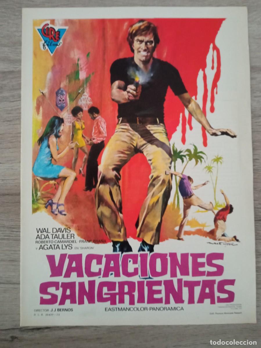 Cine: GU&Iacute;A PUBLICITARIA DE LA PEL&Iacute;CULA VACACIONES SANGRIENTAS, AGATA LYS