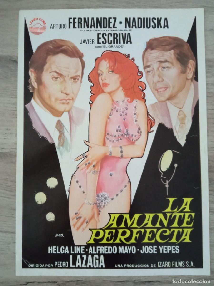 Cine: GU&Iacute;A PUBLICITARIA DE LA PEL&Iacute;CULA LA AMANTE PERFECTA, ARTURO FERNANDEZ, NADIUSKA