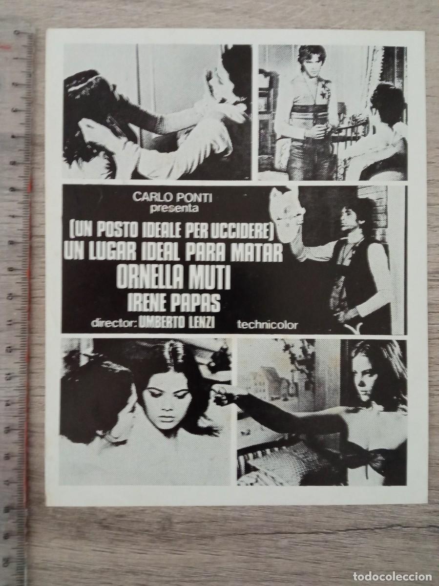Cine: GU&Iacute;A PUBLICITARIA DE LA PEL&Iacute;CULA UN LUGAR IDEAL PARA MATAR, ORNELLA MUTI