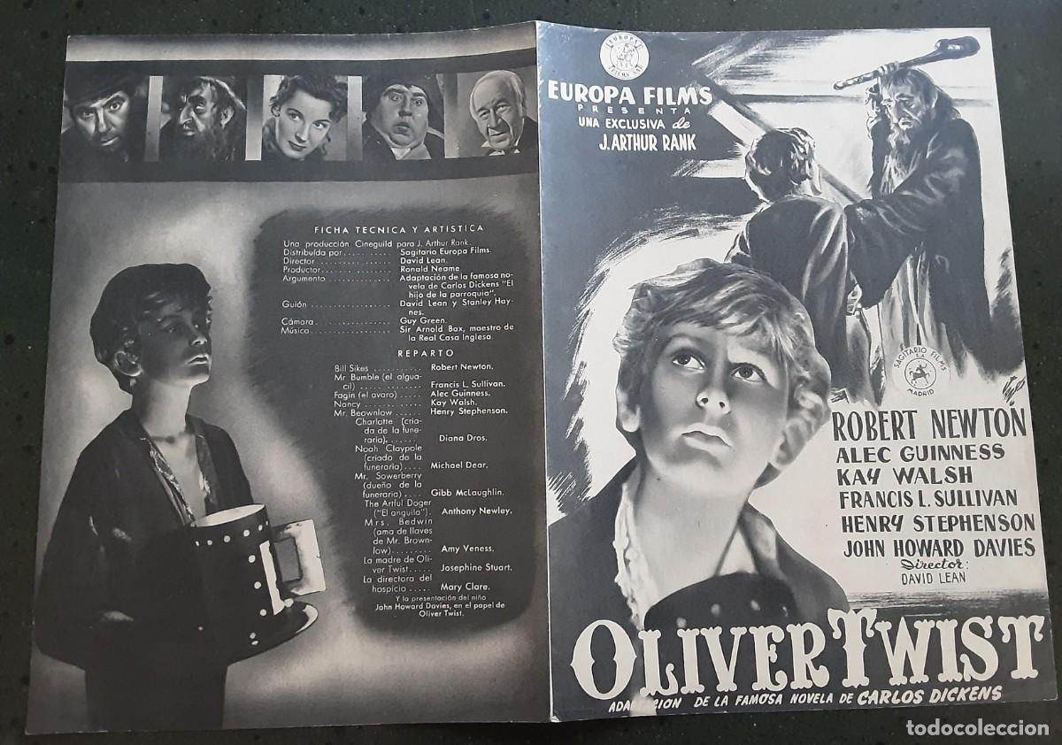 Cine: OLIVER TWIST, ROBERT NEWTON, ALEC GUINESS, KAY WALSH.