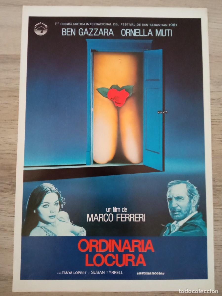 Cine: GU&Iacute;A PUBLICITARIA DE LA PEL&Iacute;CULA ORDINARIA LOCURA, ORNELLA MUTI