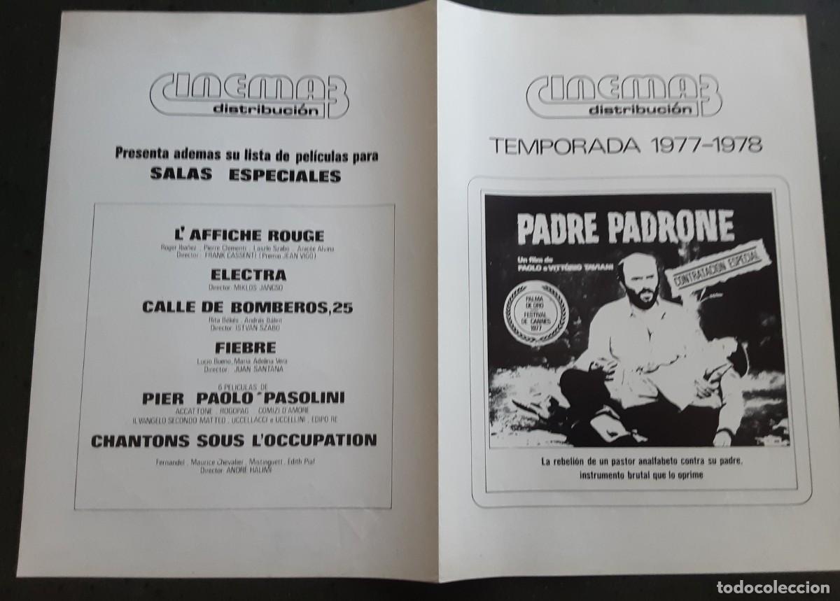 Cinema: PADRE PADRONE, OMERO ANTONUTTI, SAVERIO MARCONI.
