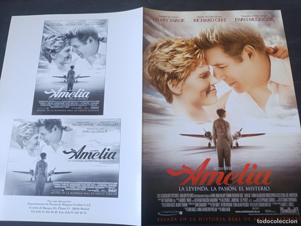 Cinema: AMELIA (GUIA ORIGINAL CINE DOBLE) RICHARD GERE, HILARY SWANK, EVAN MCGREGOR (PEDIDO MINIMO 5 EUROS)