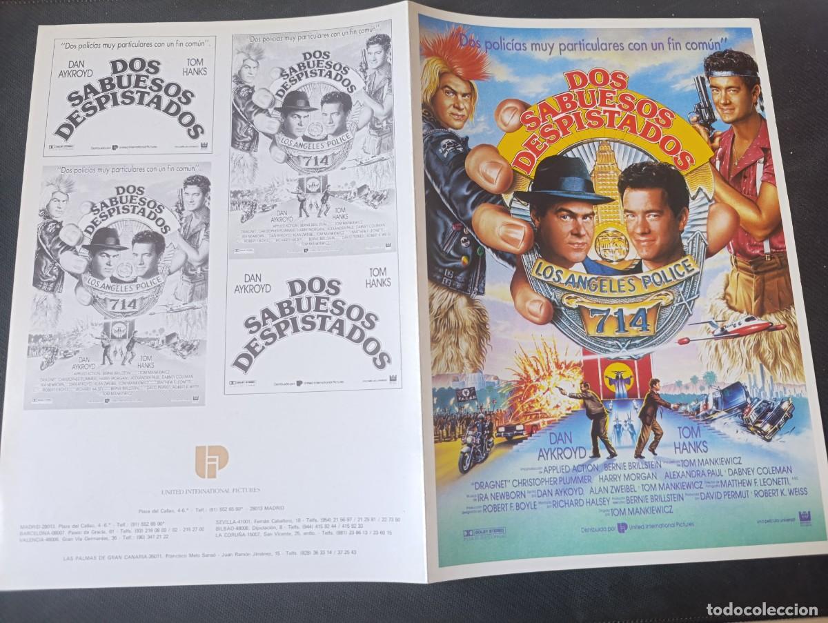 Cine: DOS SABUESOS DESPISTADOS (GUIA ORIGINAL CINE DOBLE) DAN AYKROYD, TOM HANKS (PEDIDO MINIMO 5 EUROS)