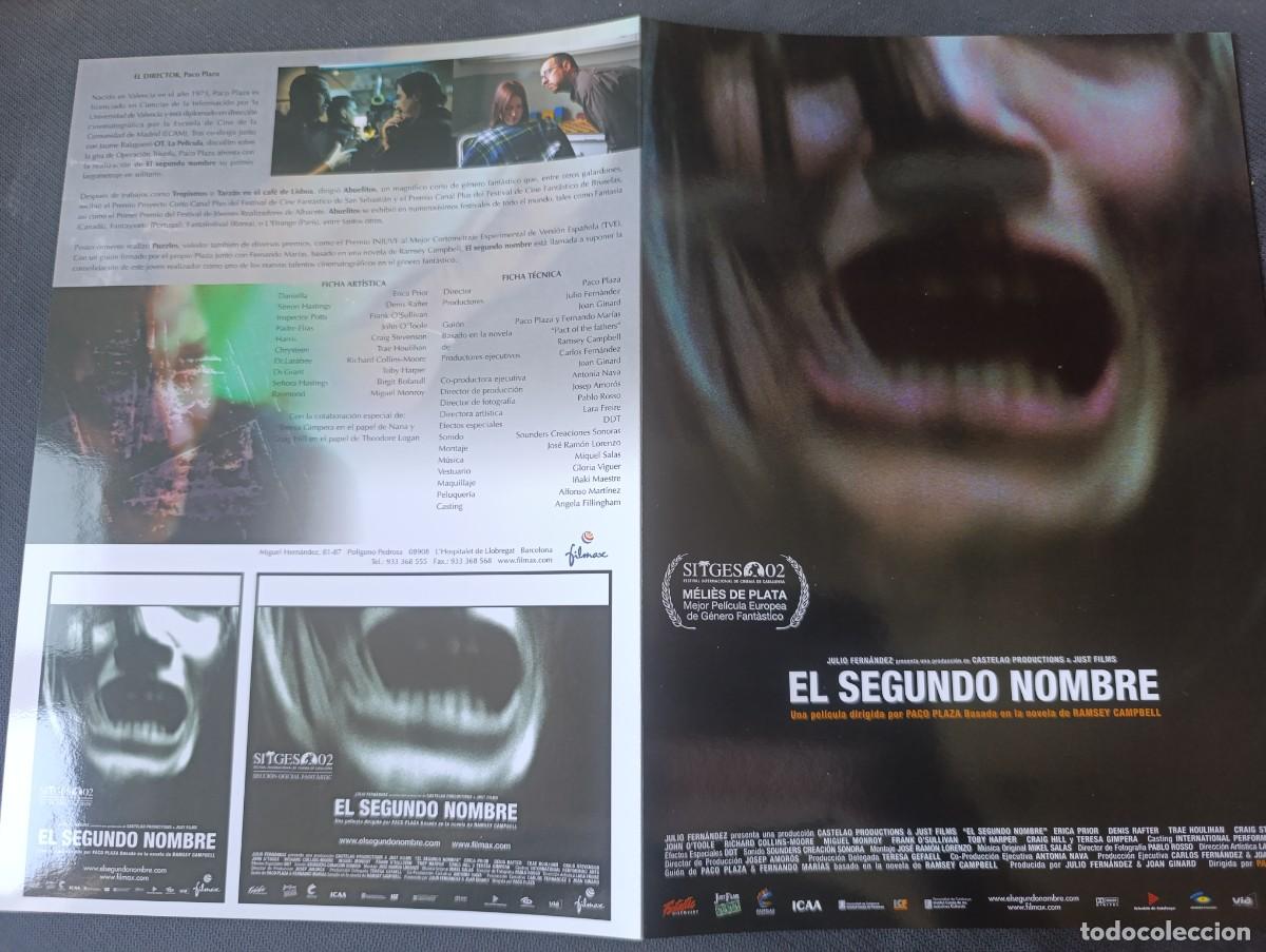 Cine: EL SEGUNDO NOMBRE (GUIA ORIGINAL CINE DOBLE) (PEDIDO MINIMO 5 EUROS)